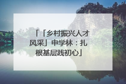 「乡村振兴人才风采」申学林：扎根基层践初心