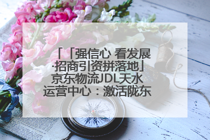 「强信心 看发展·招商引资拼落地」京东物流JDL天水运营中心：激活陇东南区域经济新引擎
