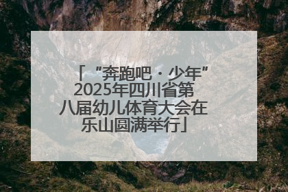 “奔跑吧・少年”2025年四川省第八届幼儿体育大会在乐山圆满举行