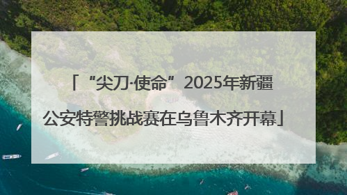 “尖刀·使命”2025年新疆公安特警挑战赛在乌鲁木齐开幕