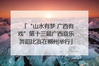 “山水有梦 广西有戏”第十三届广西音乐舞蹈比赛在柳州举行