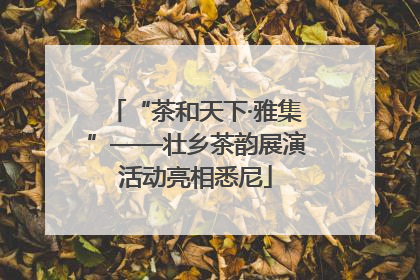 “茶和天下·雅集”——壮乡茶韵展演活动亮相悉尼