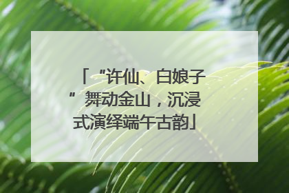 “许仙、白娘子”舞动金山，沉浸式演绎端午古韵