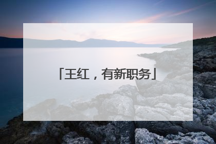 王红，有新职务