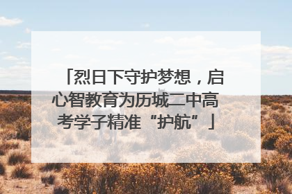 烈日下守护梦想，启心智教育为历城二中高考学子精准“护航”