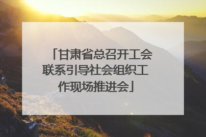 甘肃省总召开工会联系引导社会组织工作现场推进会