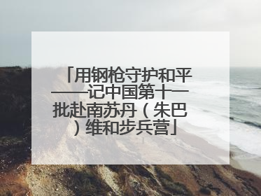 用钢枪守护和平——记中国第十一批赴南苏丹（朱巴）维和步兵营