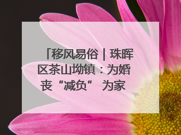 移风易俗｜珠晖区茶山坳镇：为婚丧“减负” 为家庭“减压”