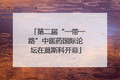 第二届“一带一路”中医药国际论坛在莫斯科开幕