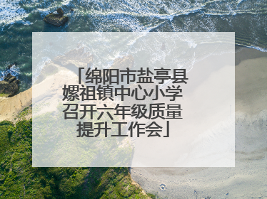 绵阳市盐亭县嫘祖镇中心小学召开六年级质量提升工作会