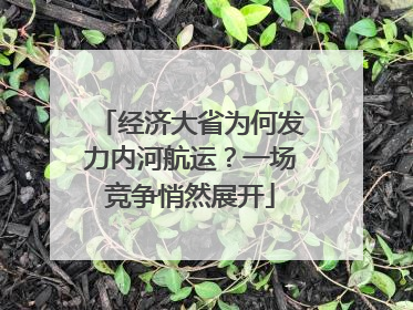 经济大省为何发力内河航运？一场竞争悄然展开