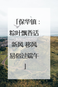 保华镇：粽叶飘香话新风 移风易俗过端午