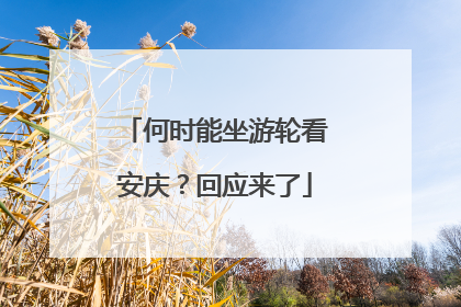 何时能坐游轮看安庆？回应来了