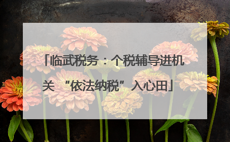 临武税务：个税辅导进机关 “依法纳税”入心田