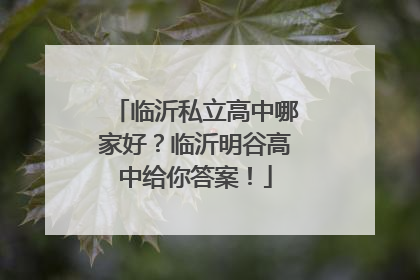 临沂私立高中哪家好？临沂明谷高中给你答案！