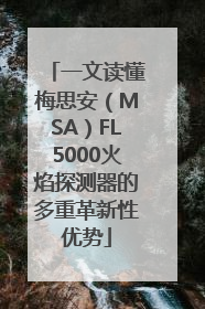 一文读懂梅思安（MSA）FL5000火焰探测器的多重革新性优势