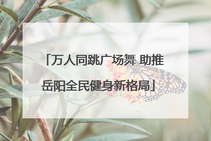 万人同跳广场舞 助推岳阳全民健身新格局