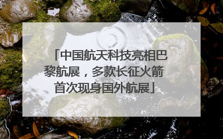 中国航天科技亮相巴黎航展，多款长征火箭首次现身国外航展
