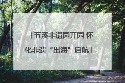 五溪非遗园开园 怀化非遗“出海”启航
