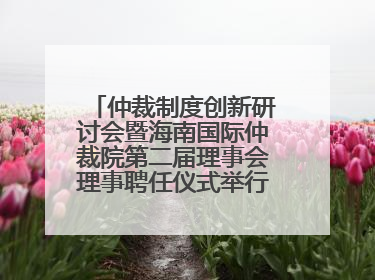 仲裁制度创新研讨会暨海南国际仲裁院第二届理事会理事聘任仪式举行，共商自贸港法治建设新路径