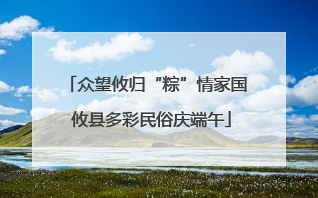 众望攸归“粽”情家国 攸县多彩民俗庆端午