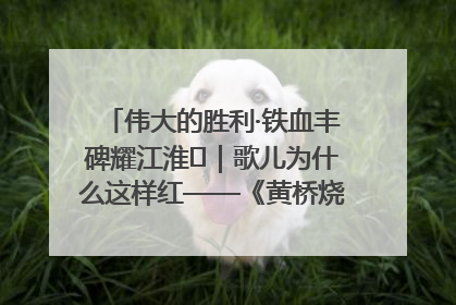 伟大的胜利·铁血丰碑耀江淮⑫｜歌儿为什么这样红——《黄桥烧饼歌》诞生记