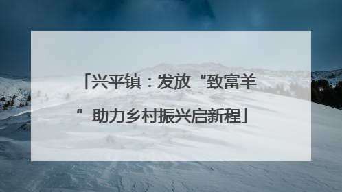 兴平镇：发放“致富羊”助力乡村振兴启新程