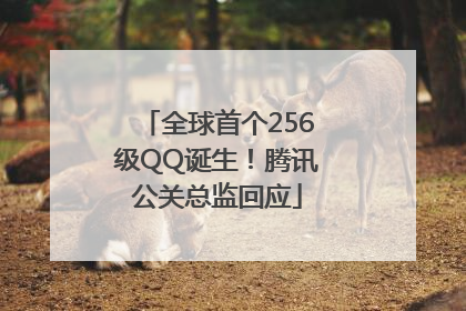 全球首个256级QQ诞生！腾讯公关总监回应