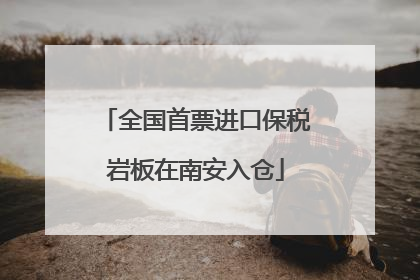 全国首票进口保税岩板在南安入仓