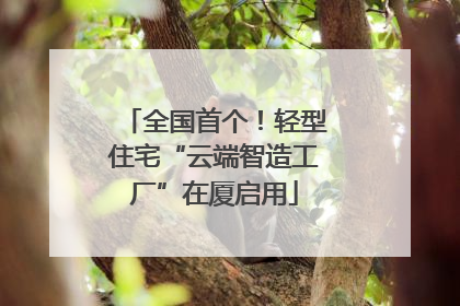 全国首个！轻型住宅“云端智造工厂”在厦启用