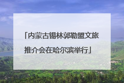 内蒙古锡林郭勒盟文旅推介会在哈尔滨举行
