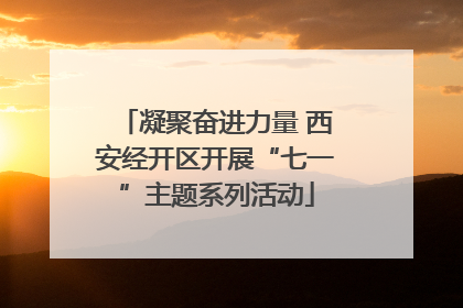 凝聚奋进力量 西安经开区开展“七一”主题系列活动