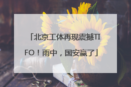 北京工体再现震撼TIFO！雨中，国安赢了