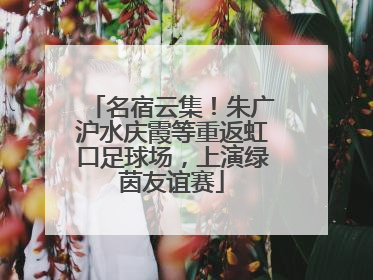 名宿云集！朱广沪水庆霞等重返虹口足球场，上演绿茵友谊赛
