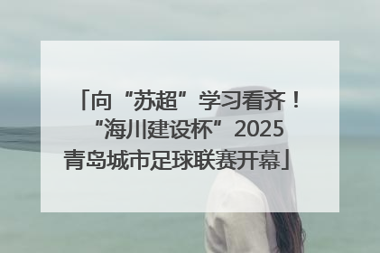 向“苏超”学习看齐！“海川建设杯”2025青岛城市足球联赛开幕