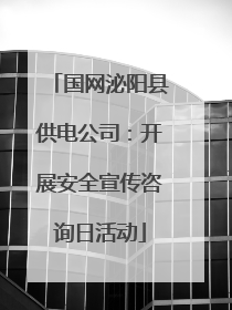 国网泌阳县供电公司：开展安全宣传咨询日活动