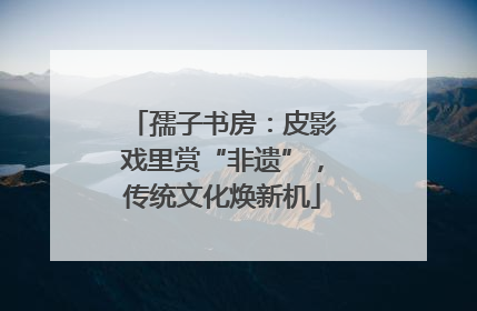 孺子书房：皮影戏里赏“非遗”，传统文化焕新机