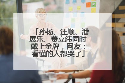 孙杨、汪顺、潘展乐、费立纬同时戴上金牌，网友：看懂的人都哭了