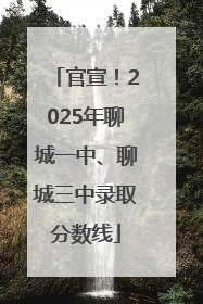 官宣！2025年聊城一中、聊城三中录取分数线
