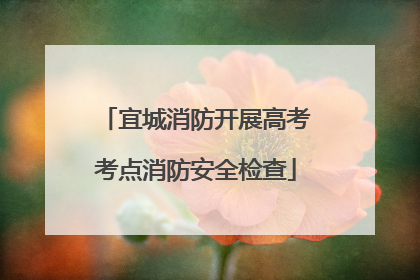 宜城消防开展高考考点消防安全检查