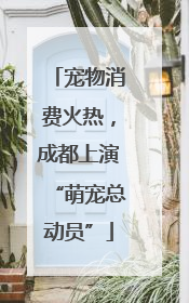 宠物消费火热，成都上演“萌宠总动员”
