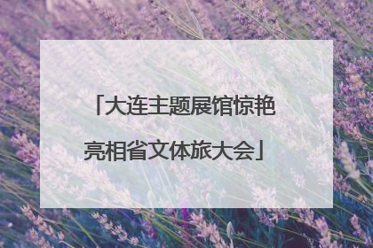 大连主题展馆惊艳亮相省文体旅大会