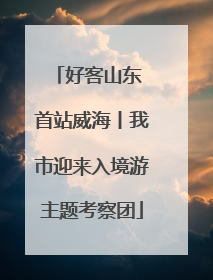好客山东 首站威海丨我市迎来入境游主题考察团
