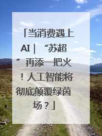 当消费遇上AI｜“苏超”再添一把火！人工智能将彻底颠覆绿茵场？