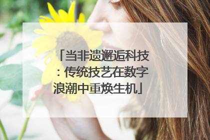 当非遗邂逅科技：传统技艺在数字浪潮中重焕生机