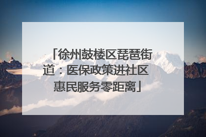徐州鼓楼区琵琶街道：医保政策进社区 惠民服务零距离