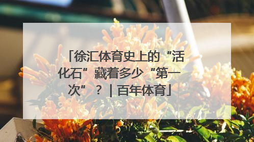 徐汇体育史上的“活化石”藏着多少“第一次”？｜百年体育