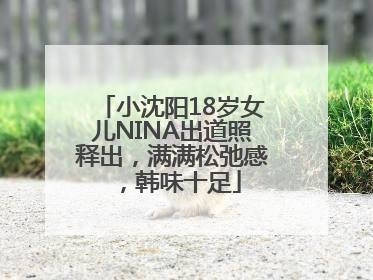 小沈阳18岁女儿NINA出道照释出，满满松弛感，韩味十足