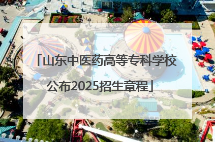 山东中医药高等专科学校公布2025招生章程
