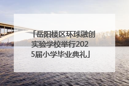 岳阳楼区环球融创实验学校举行2025届小学毕业典礼